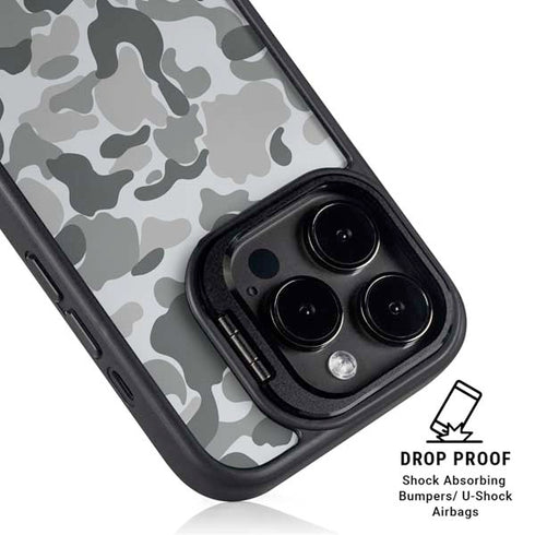 Grey Street Camo iPhone 15 Pro Max Kickstand Case