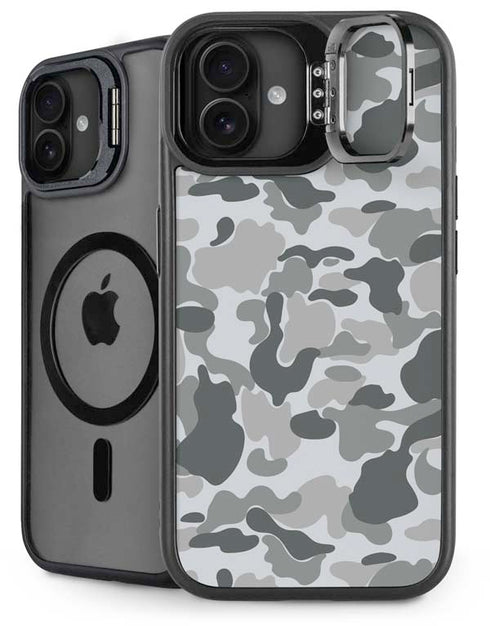 Grey Street Camo iPhone 16 Kickstand Case