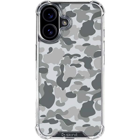 Grey Street Camo iPhone 16 Plus Clear Case