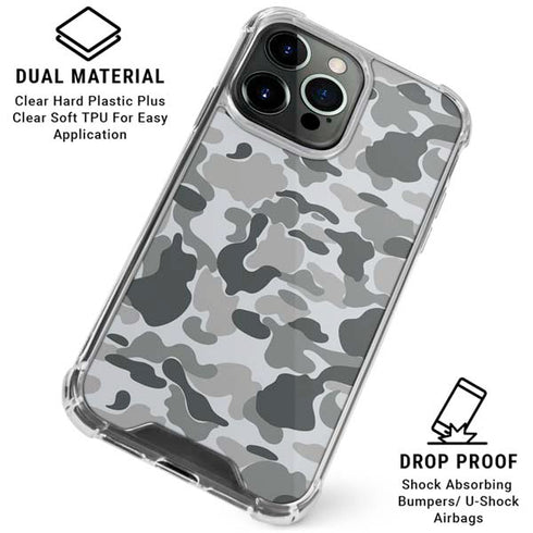 Grey Street Camo iPhone 16 Pro Clear Case