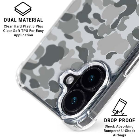 Grey Street Camo iPhone 17 Clear Case
