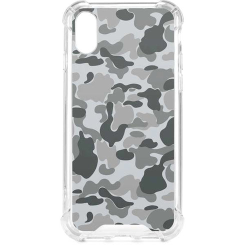 Grey Street Camo iPhone XS Clear Case