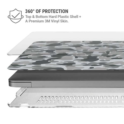 Grey Street Camo MacBook Pro 14in (2021-24) Case plus Skin
