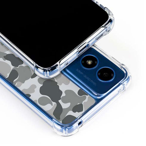 Grey Street Camo Moto G Play 4G (2024) Clear Case