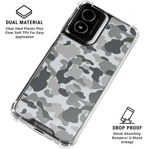 Grey Street Camo Moto G Power 5G (2024) Clear Case
