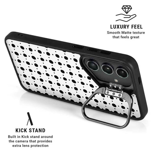 Grid Dot Galaxy S25 Plus Kickstand Case