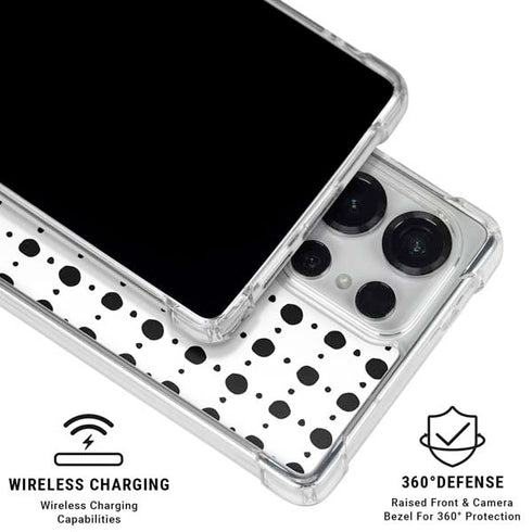Grid Dot Galaxy S25 Ultra Clear Case