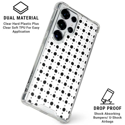 Grid Dot Galaxy S25 Ultra Clear Case