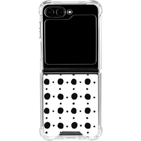 Grid Dot Galaxy Z Flip6 Clear Case