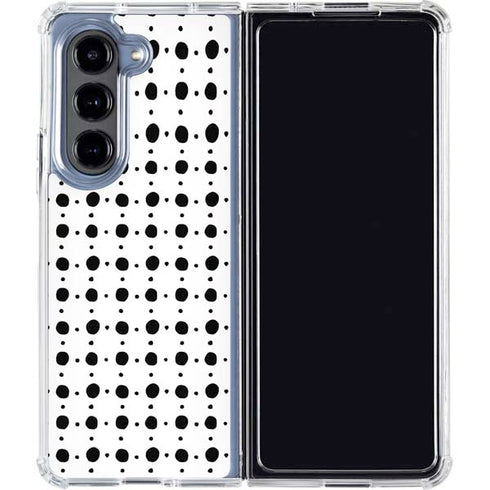 Grid Dot Galaxy Z Fold5 5G Clear Case