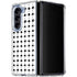 Grid Dot Galaxy Z Fold5 5G Clear Case