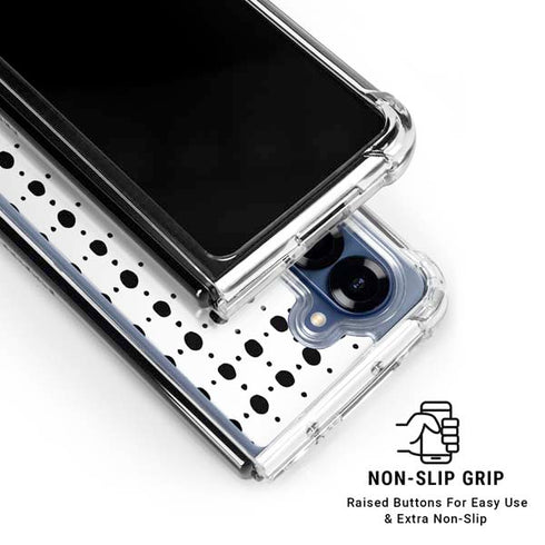 Grid Dot Galaxy Z Fold6 Clear Case