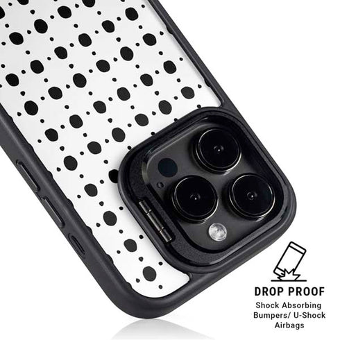 Grid Dot iPhone 15 Pro Kickstand Case