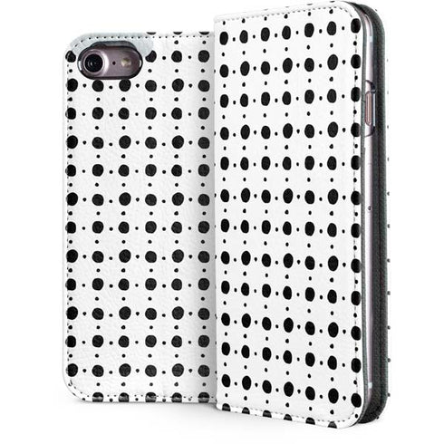 Grid Dot Polka Dot iPhone 7 Folio Case