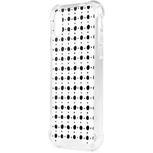 Grid Dot iPhone XS Clear Case