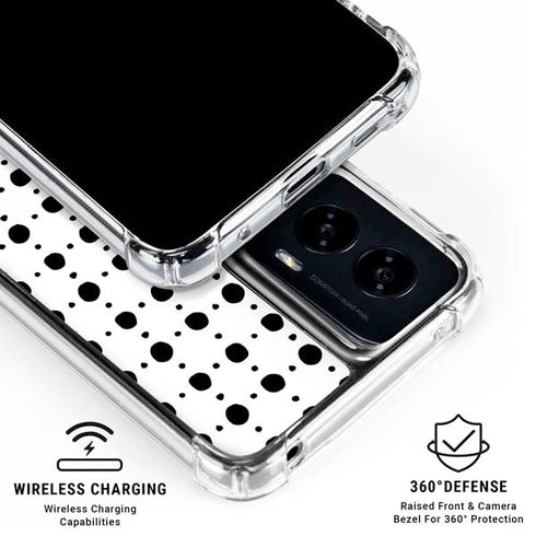 Grid Dot Moto G Power 5G (2024) Clear Case