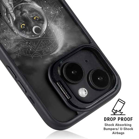 Alchemy Grimalkins Glass iPhone 15 Plus Kickstand Case