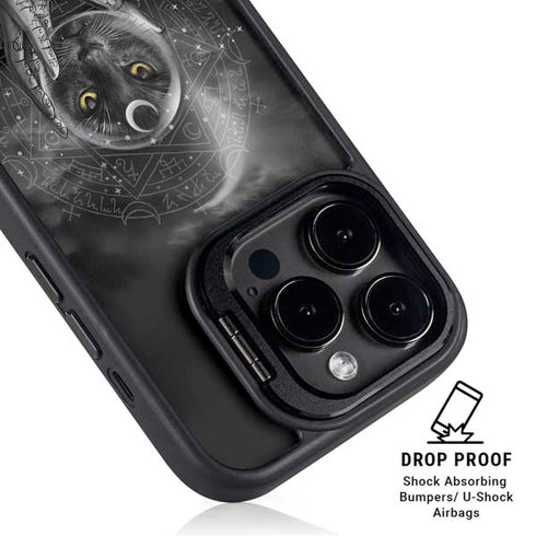 Alchemy Grimalkins Glass iPhone 15 Pro Kickstand Case