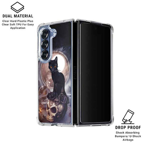 Alchemy Grimelkins Ghost Galaxy Z Fold6 Clear Case