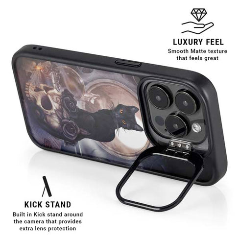 Alchemy Grimelkins Ghost iPhone 14 Pro Kickstand Case