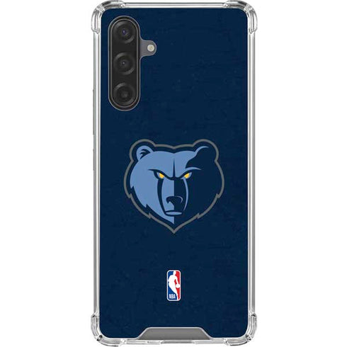 NBA Memphis Grizzlies Distressed Galaxy A17 Clear Case