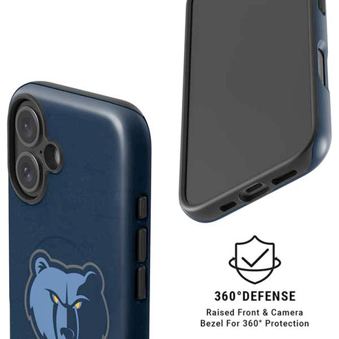 NBA Memphis Grizzlies Distressed iPhone 16 Magsafe Impact Case