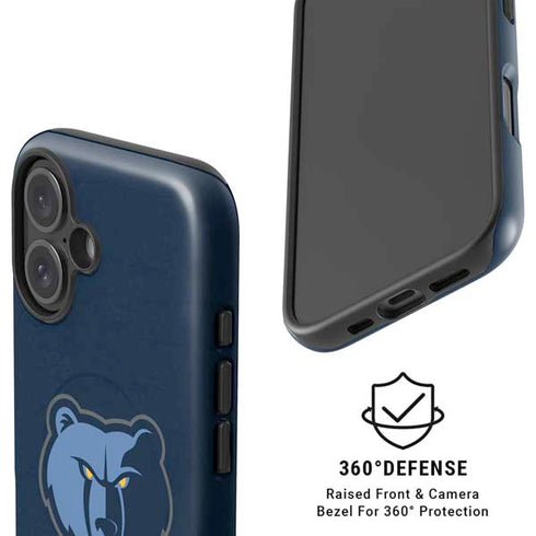 NBA Memphis Grizzlies Distressed iPhone 16 Plus Magsafe Impact Case