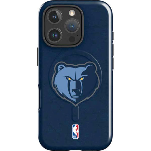 NBA Memphis Grizzlies Distressed iPhone 16 Pro Magsafe Impact Case