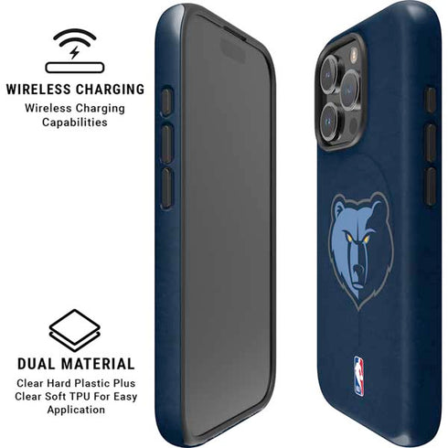 NBA Memphis Grizzlies Distressed iPhone 16 Pro Magsafe Impact Case