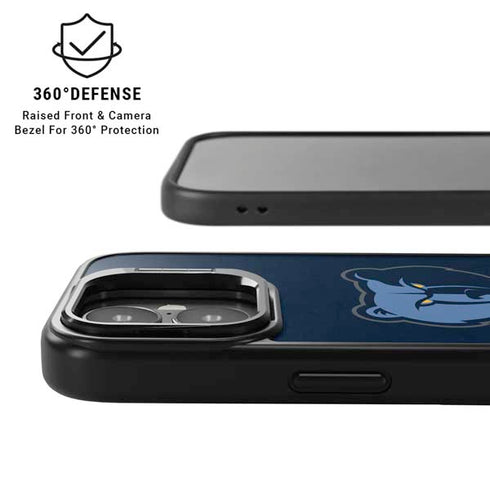 NBA Memphis Grizzlies Distressed iPhone 17 Kickstand Case