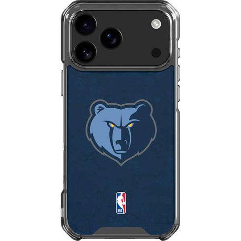 NBA Memphis Grizzlies Distressed iPhone 17 Pro Max Clear Case