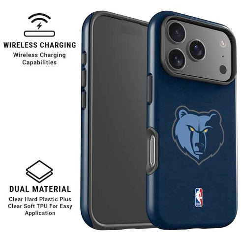 NBA Memphis Grizzlies Distressed iPhone 17 Pro Max Magsafe Impact Case