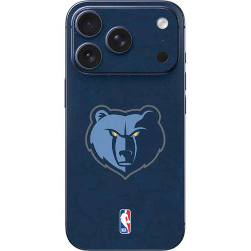 NBA Memphis Grizzlies Distressed iPhone 17 Pro Skin
