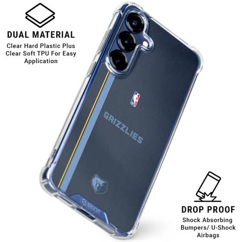 NBA Memphis Grizzlies Jersey Galaxy S25 FE Clear Case