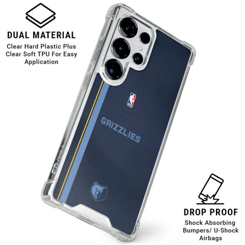 NBA Memphis Grizzlies Jersey Galaxy S26 Ultra Clear Case