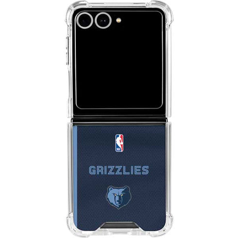 NBA Memphis Grizzlies Jersey Galaxy Z Flip7 Clear Case