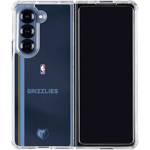 NBA Memphis Grizzlies Jersey Galaxy Z Fold7 Clear Case