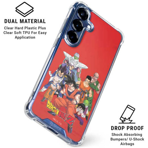 Dragon Ball Z Group Galaxy S25 Clear Case