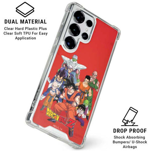 Dragon Ball Z Group Galaxy S26 Ultra Clear Case