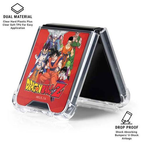 Dragon Ball Z Group Galaxy Z Flip6 Clear Case