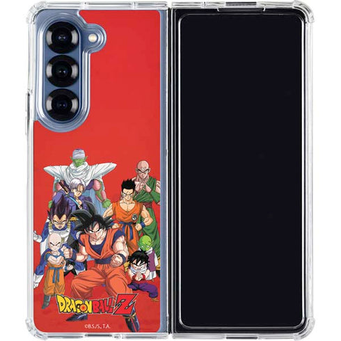 Dragon Ball Z Group Galaxy Z Fold6 Clear Case