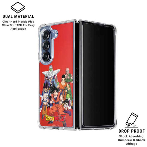 Dragon Ball Z Group Galaxy Z Fold6 Clear Case