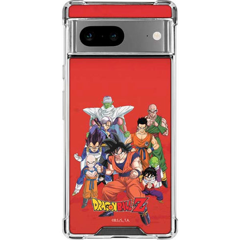 Dragon Ball Z Group Google Pixel 8 Clear Case