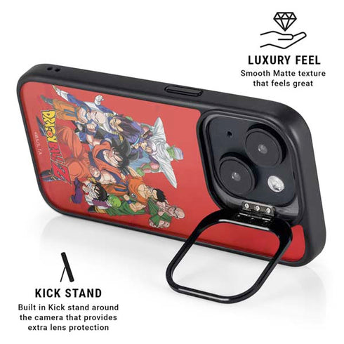 Dragon Ball Z Group iPhone 15 Kickstand Case
