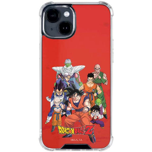 Dragon Ball Z Group iPhone 15 Plus Clear Case