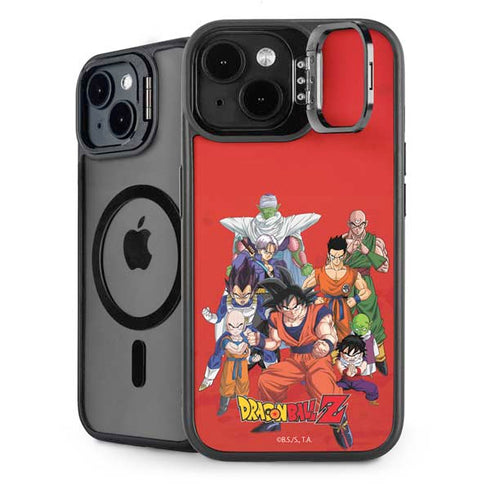 Dragon Ball Z Group iPhone 15 Plus Kickstand Case