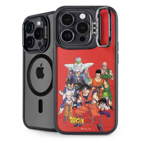 Dragon Ball Z Group iPhone 15 Pro Max Kickstand Case