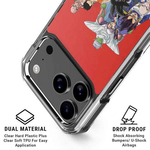 Dragon Ball Z Group iPhone 18 Pro Clear Case