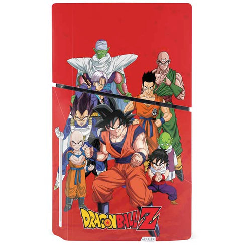 Dragon Ball Z Group PS5 Slim Disk Bundle Skin
