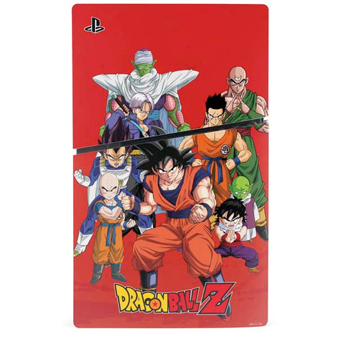 Dragon Ball Z Group PS5 Slim Disk Console Skin